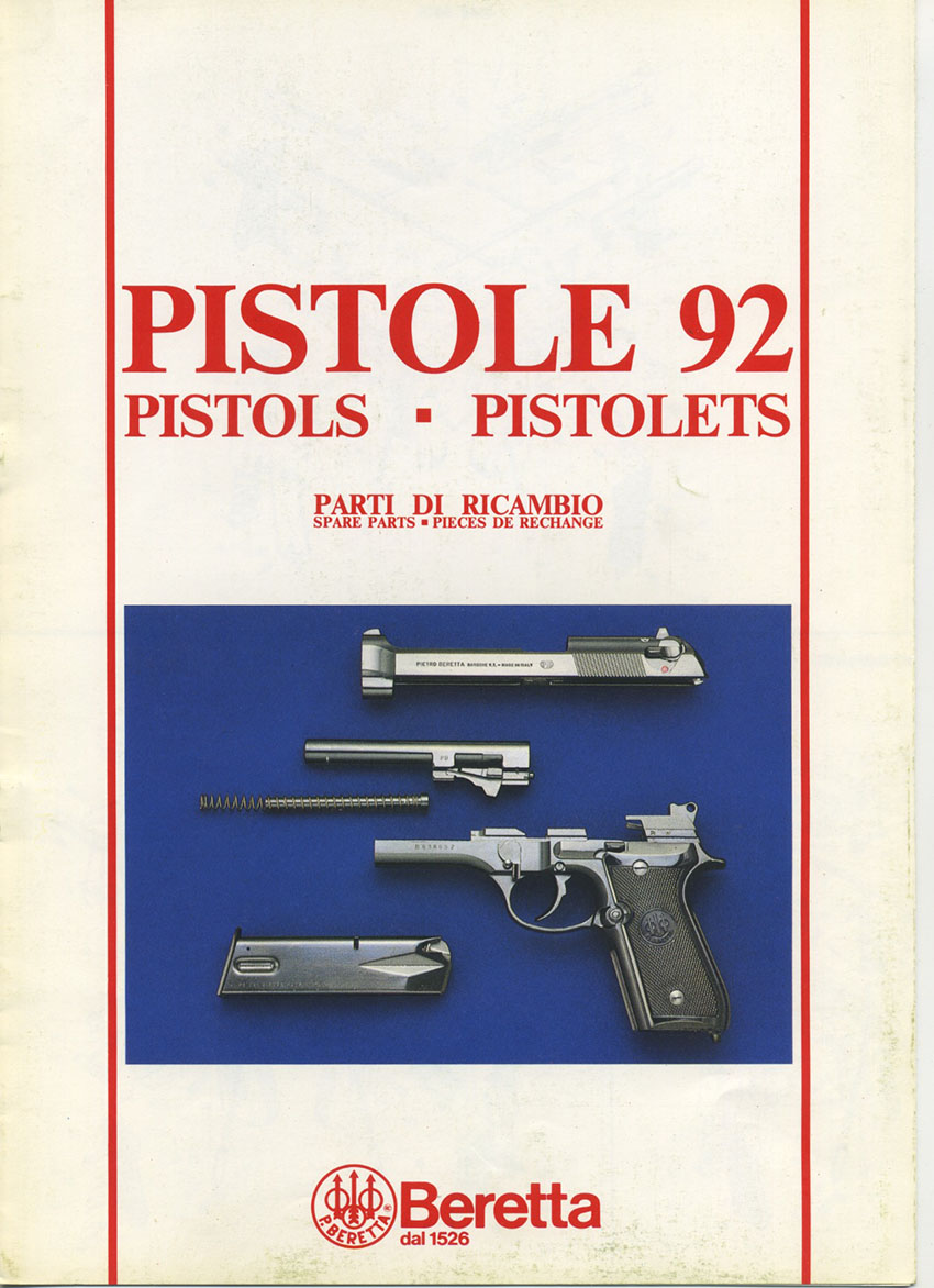 Beretta 92 series spare part list 1